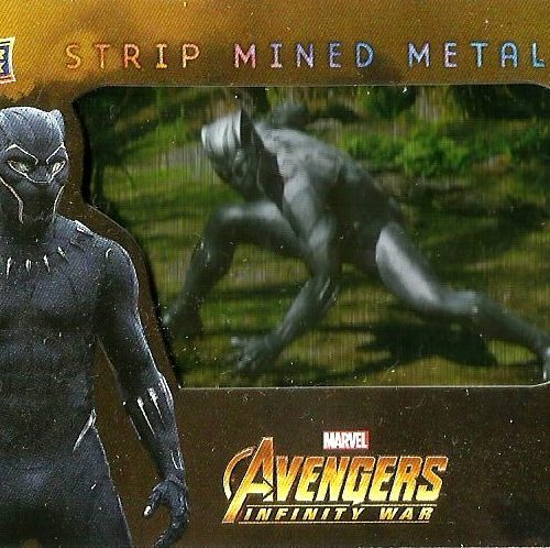 Avengers Infinity War Strip Mined SMM20 Black Panther Card
