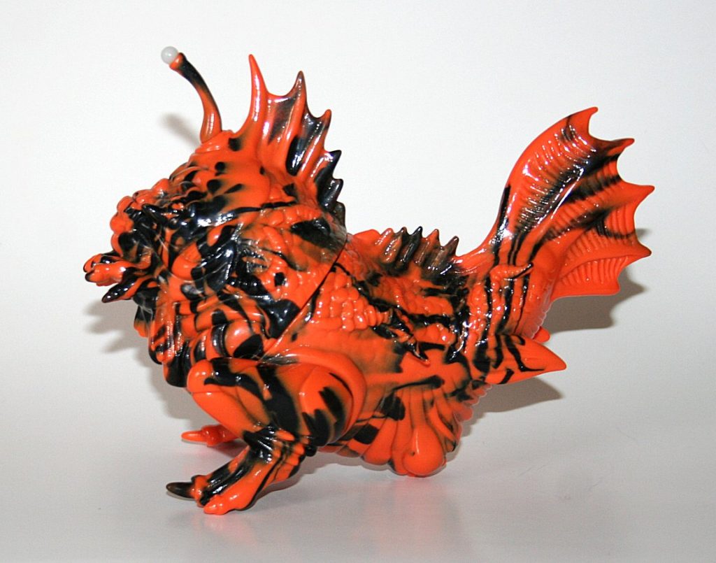 Paul Kaiju Orange and Black Marbled Biterfish