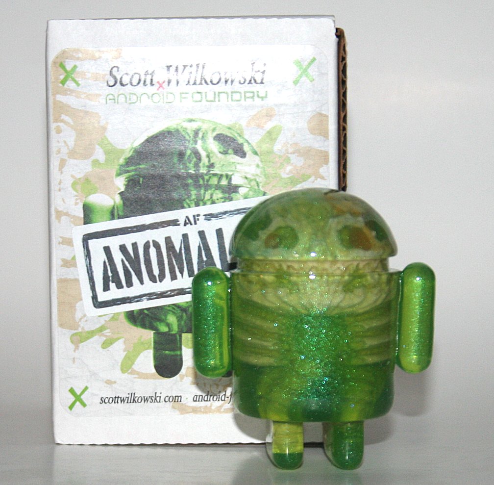 Scott Wilkowski x Android Foundry Green Glitter Resin Anomalies