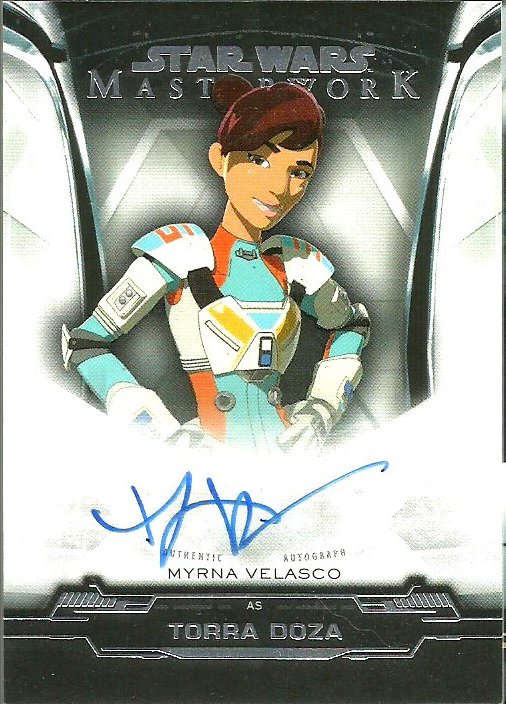 Star Wars Masterwork A-MV Myrna Velasco As Torra Doza Autograph Card