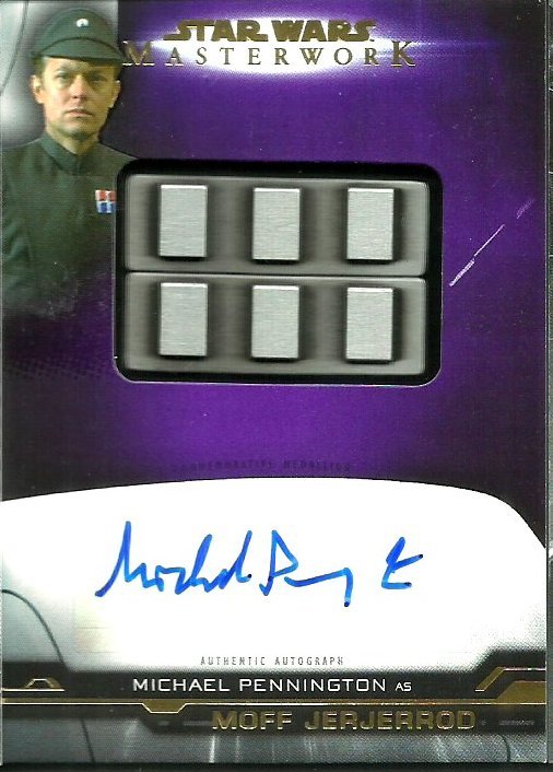 Star Wars Masterwork AMC-MPI Michael Pennington Moff Jerjerrod Autograph Card