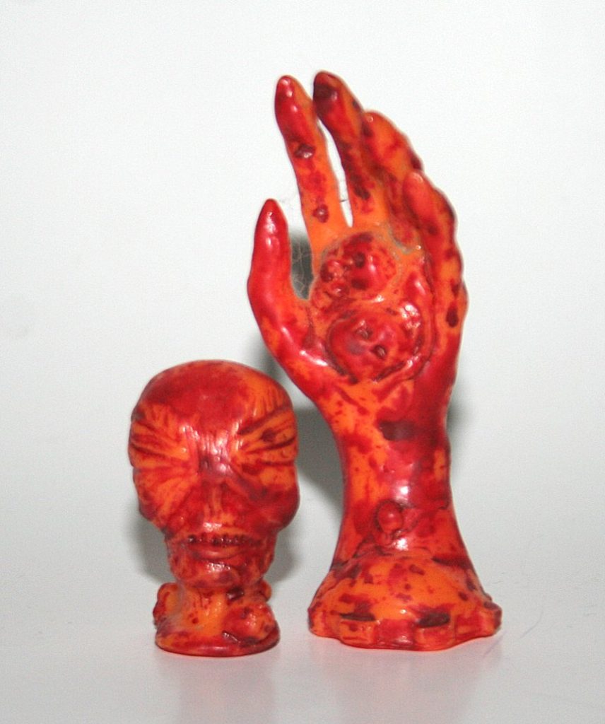 beaK Burnt Bloody Floating Head Ghost Yokai & Jigoku the Hand of Doom