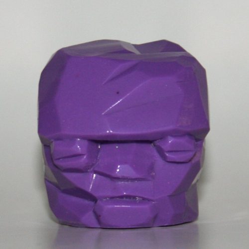 Grody Shogun Unpainted Med Purple Golem Monster Head Only