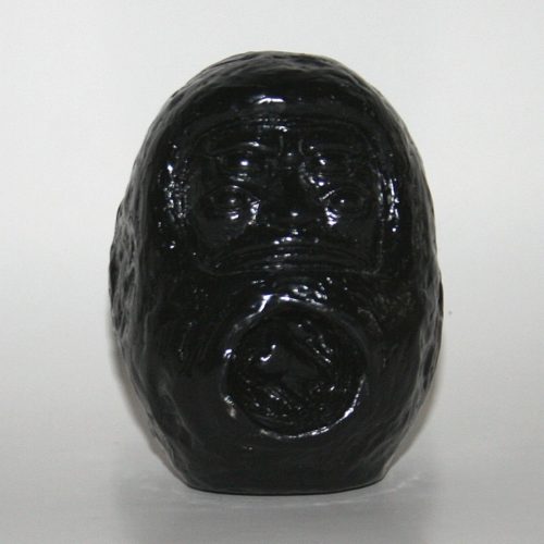 Kaiju Tan Unpainted Black Dharuma