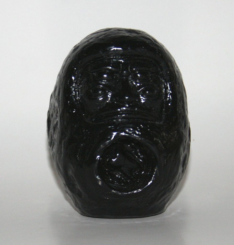 Kaiju Tan Unpainted Black Dharuma