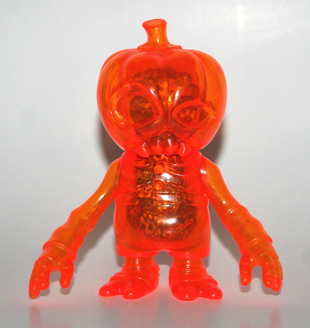 Secret Base Clear Orange Pumpkin Brain with Guts