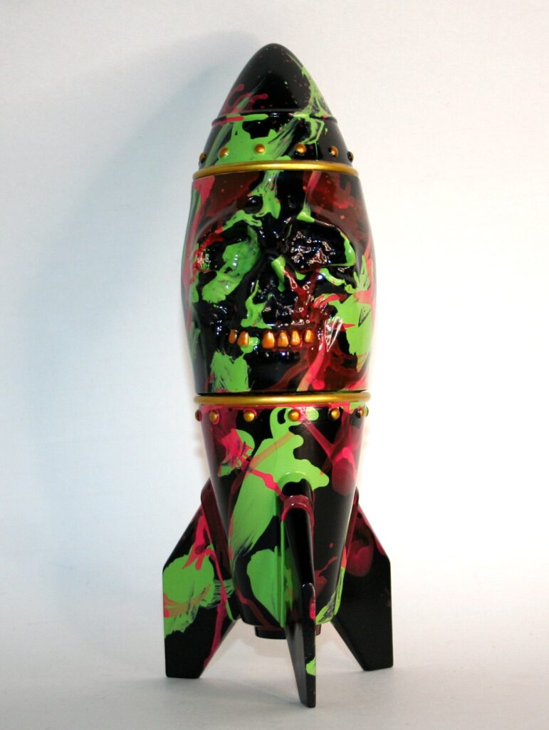 Chokehazrd Black Painted Warhead Sofubi Figure | Vicious Fun