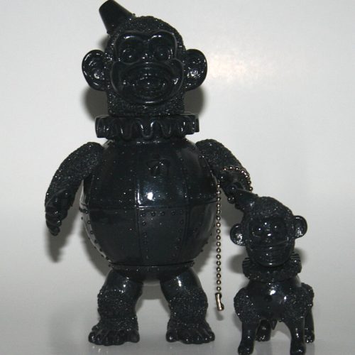 Kikkake Dark Grey Lame Iron Monkey 2 and Monkey Dog