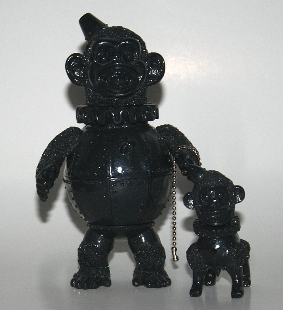 Kikkake Dark Grey Lame Iron Monkey 2 and Monkey Dog