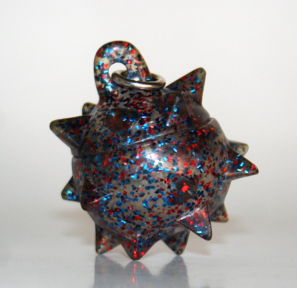 Bemon Clear Blue and Red Lame Bemon Ball