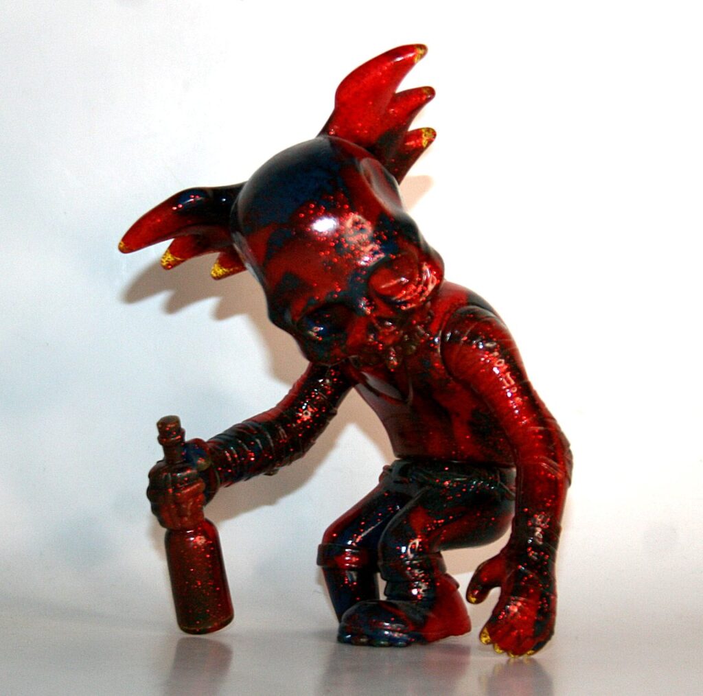 Secret Base Blue and Red Lame Marbled Skullwing Pirate