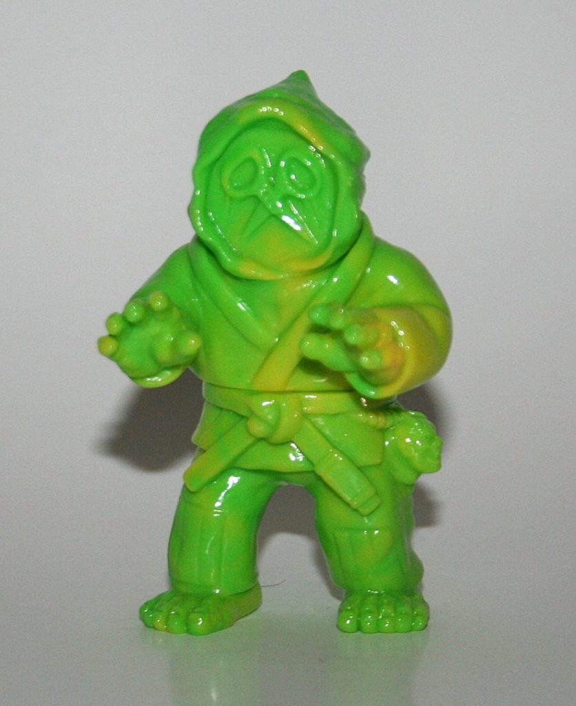 MVH Marbled Yellow and Green Scissor Hands Brazilian Jiu Jitsu Fighter