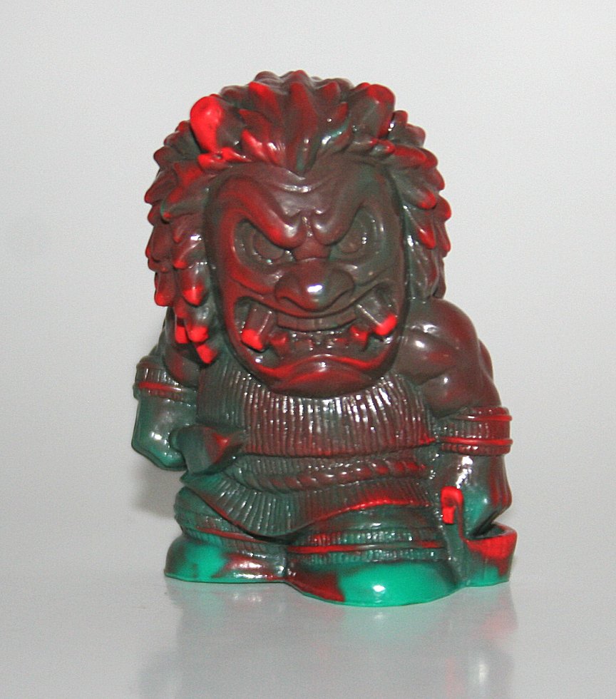 Unbox x Last Zectron Green and Red Oga Oni V2