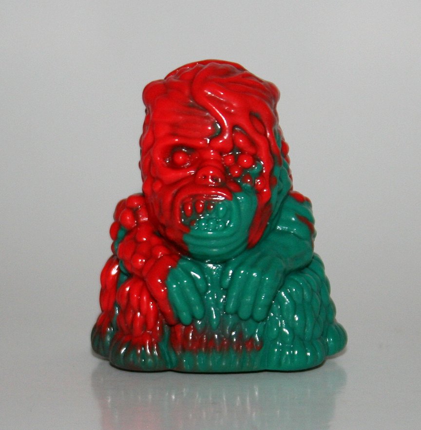 Unbox x Vilesore Who Goes There Green and Red Marbled Spiderman
