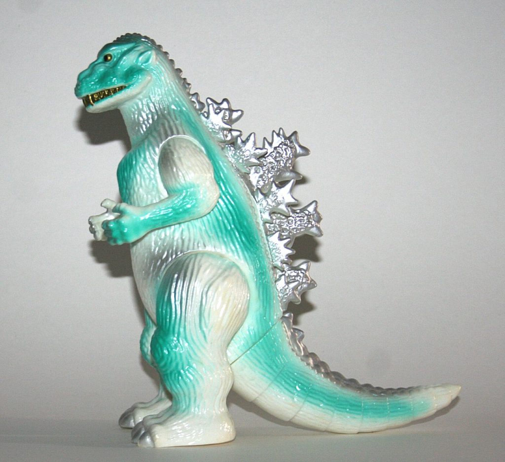 Marmit White with Green and Silver 1954 Godzilla Sofubi Figure