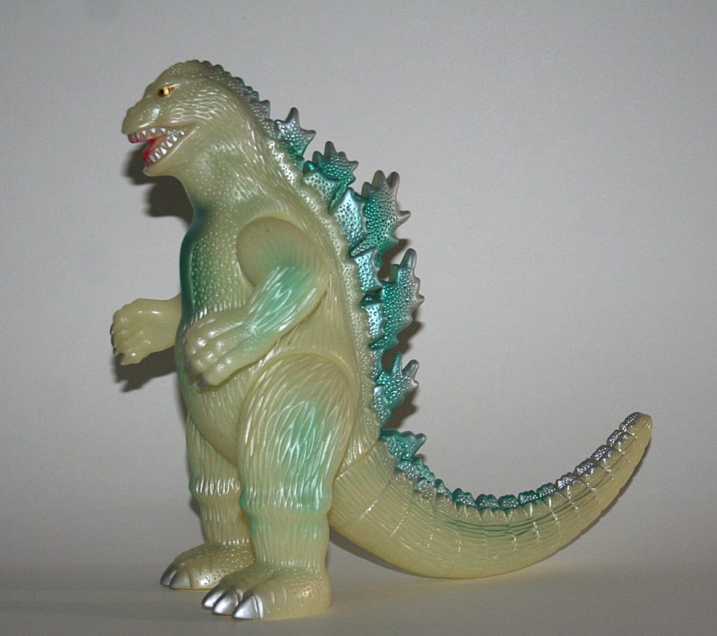 Marusan Glow and Blue 1962 Godzilla Showa King Goji Sofubi Figure