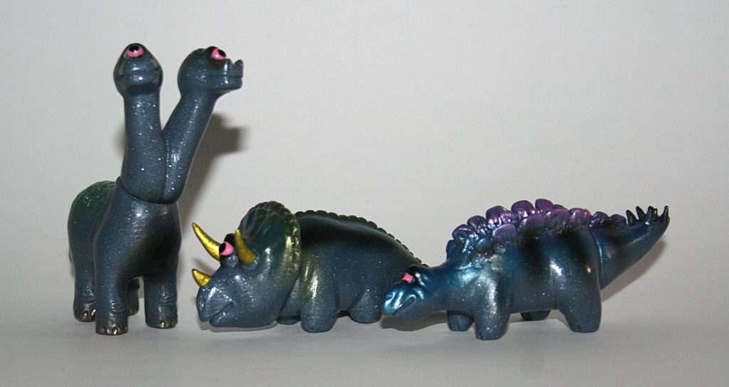 Rampage Toys Lame Grey Squishy Set of Three Dino
