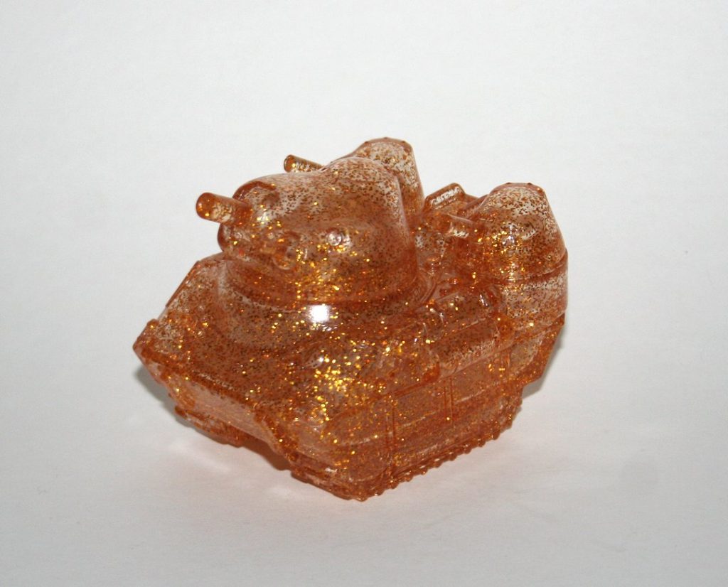 Max Toy Co Clear Gold Lame Kaiju Tank