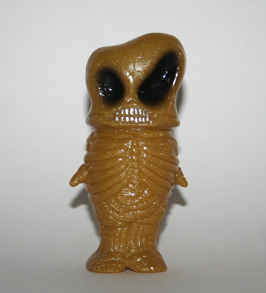 Skull Head Butt Gold Lame Monster Q Ghost