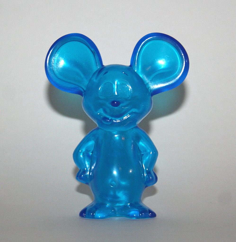Maruhachi Unpainted Clear Blue Mouse