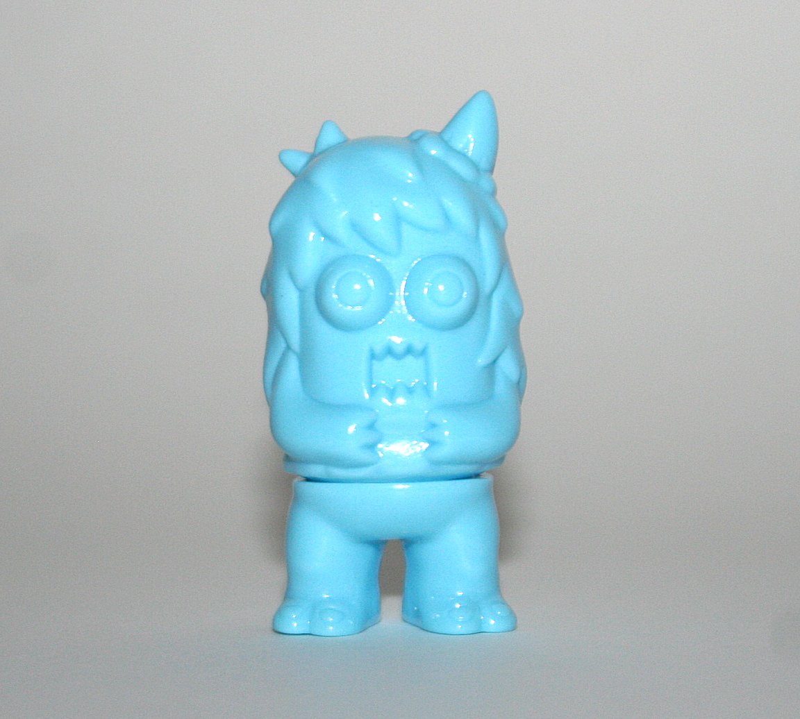 Rampage Toys Unpainted Robin Egg Blue Micro Ugly Unicorn