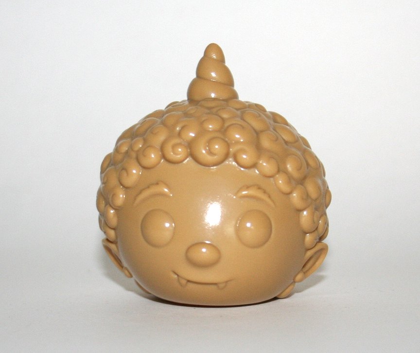 Cometdebris Unpainted Brown Oni Kid Head