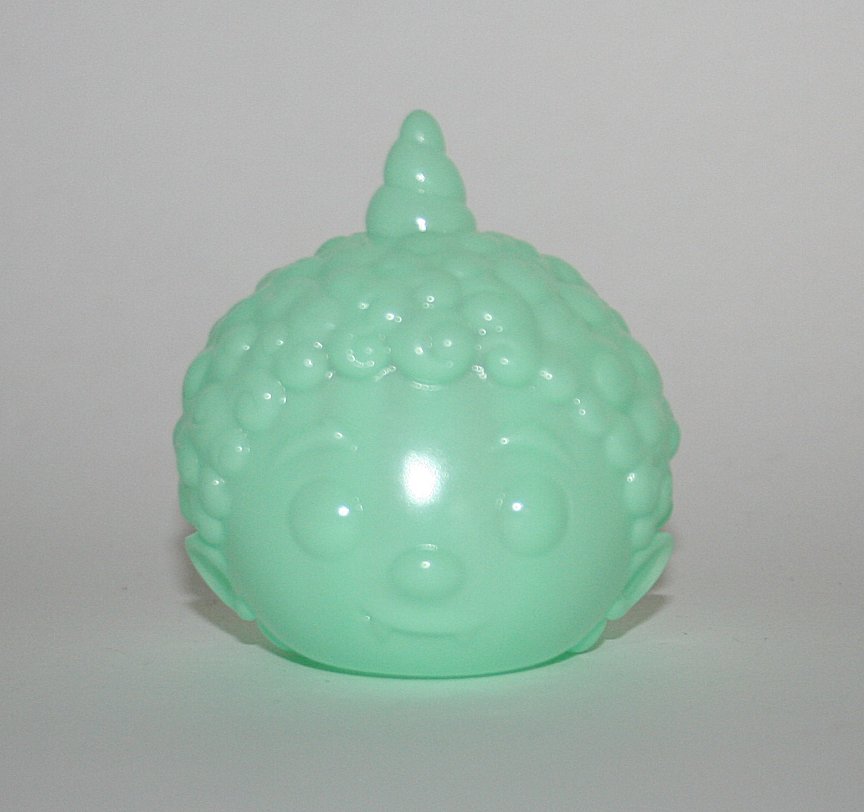 Cometdebris Unpainted Green Glow Oni Kid Head