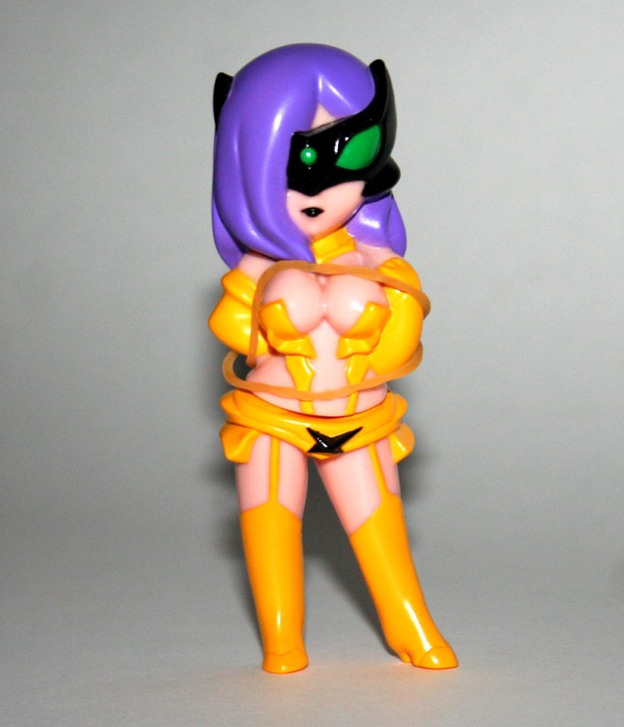 Max Toy Co Purple Hair Yellow Outfit Masked Lady Darkness