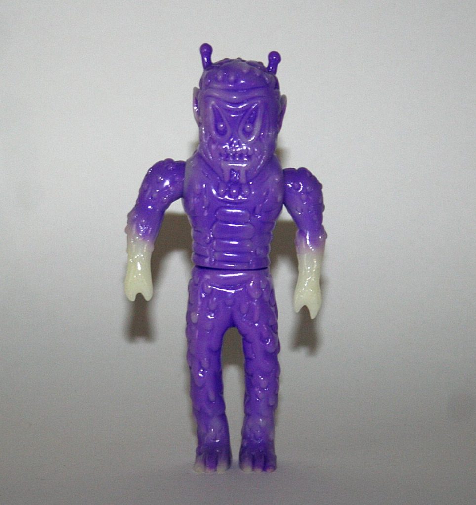 Michael Skattum Marbled Purple and Glow Demonoid from Outer Space