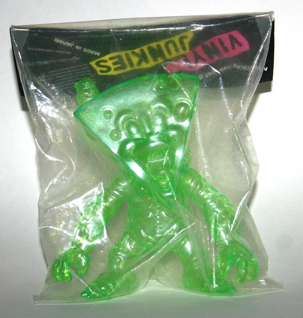 Vinyl Junkies Clear Green Cheesehead Skull Zombi