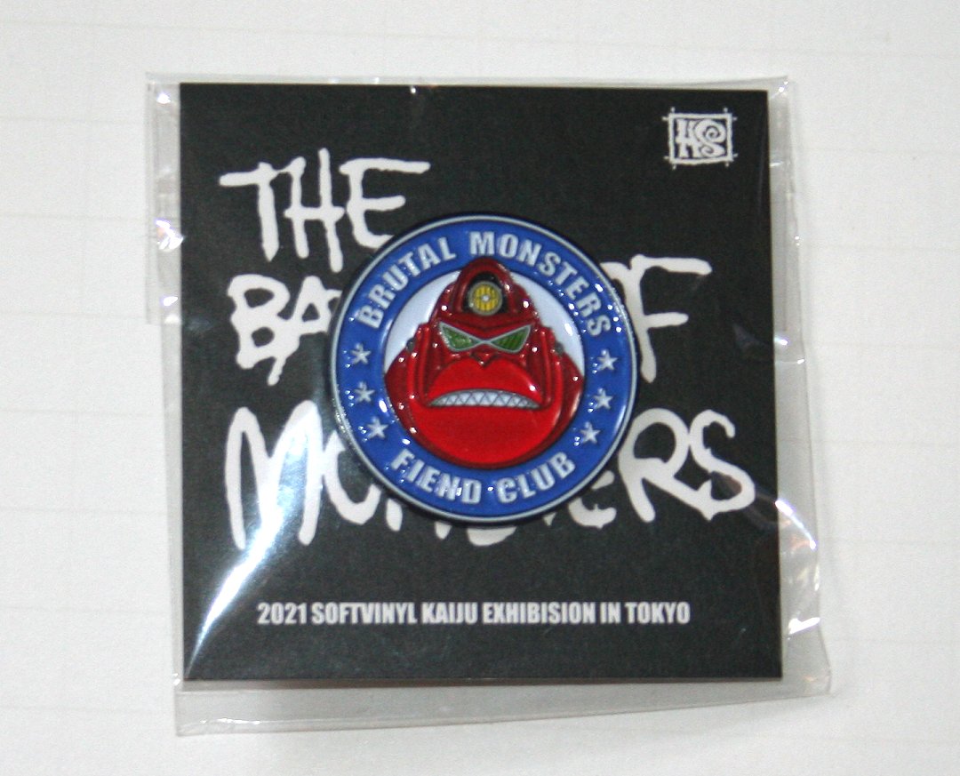 HxS Hirota Saigansho Red Brutal Monsters Fiend Club Pin