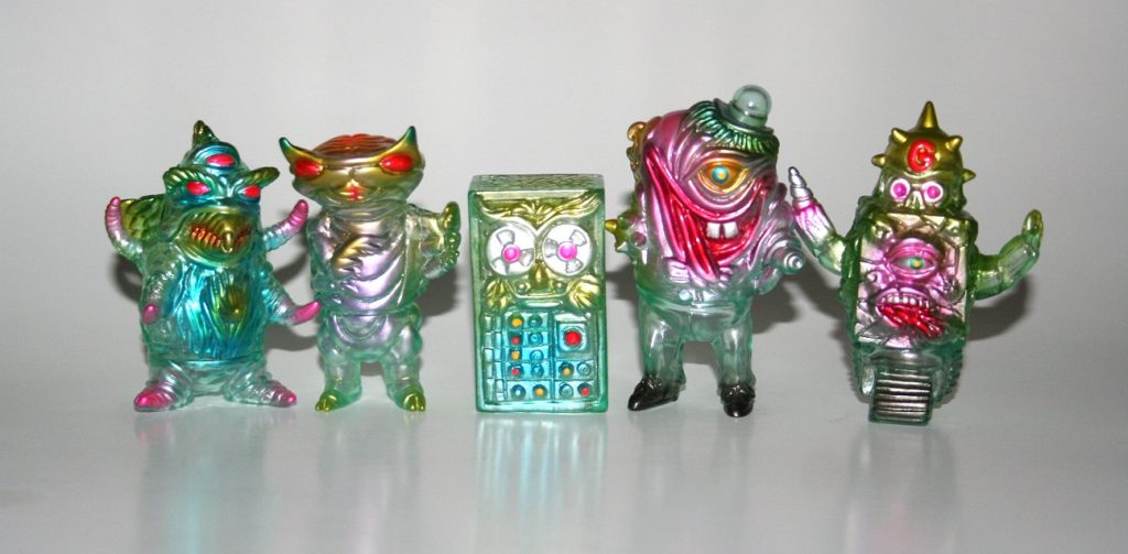Paul Kaiju Clear Blue Painted Gobo Gang Set