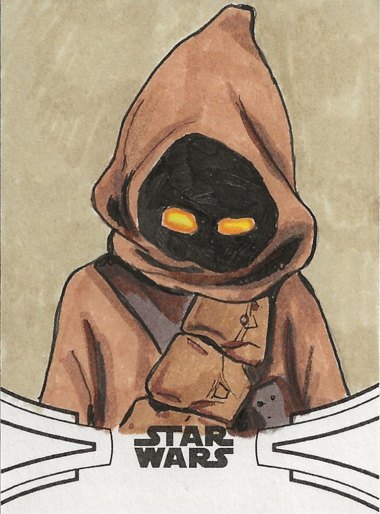 Star Wars Skywalker Saga Darren Coburn James Jawa Color Sketch