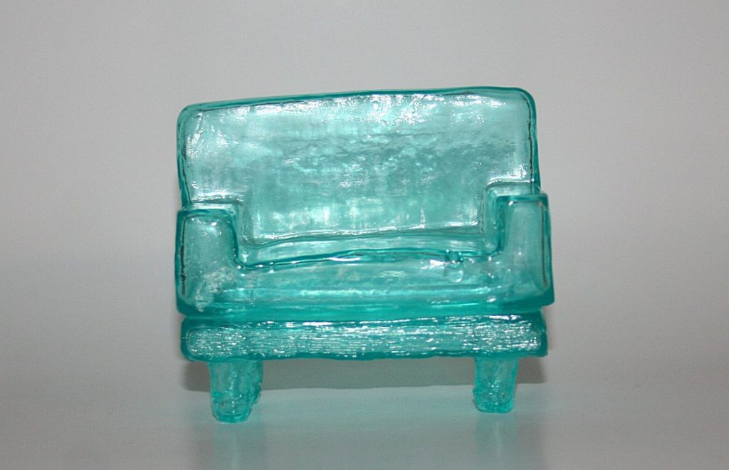 Bombastic Plastic Clear Blue Sofubi Couch