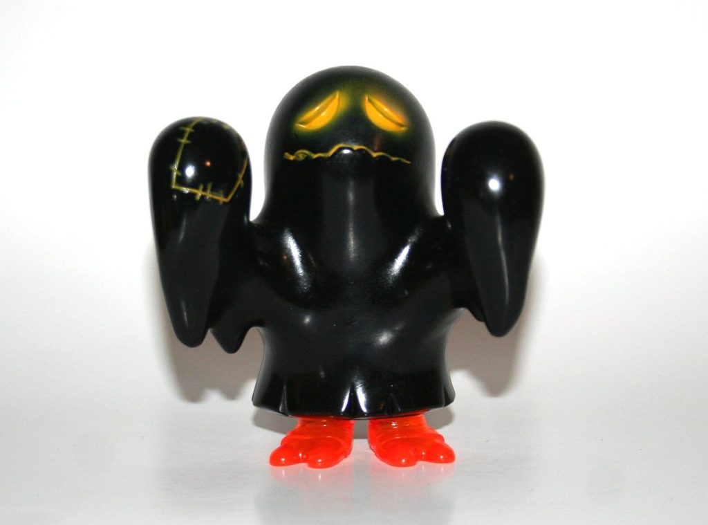 Secret Base Black on Clear Orange Closed Mouth Obake Ghost