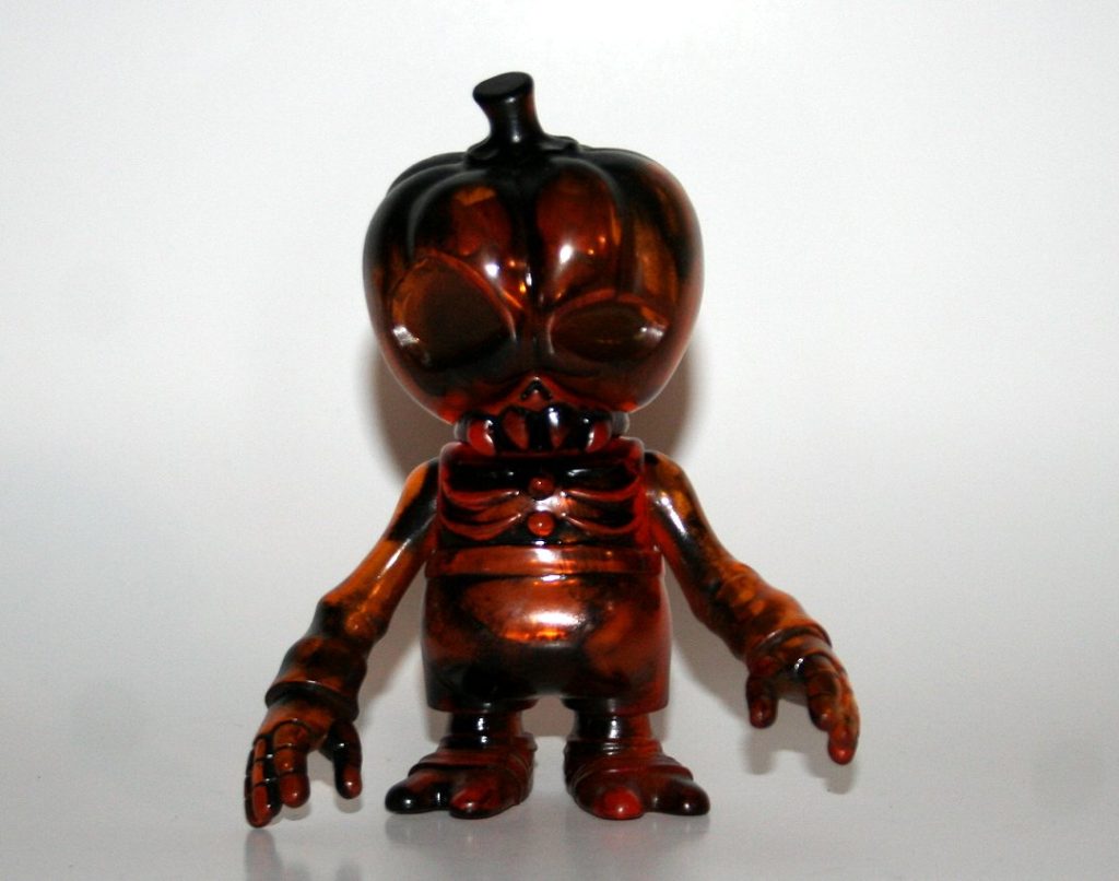 Secret Base Clear Orange with Black Rub Pumpkin Brain