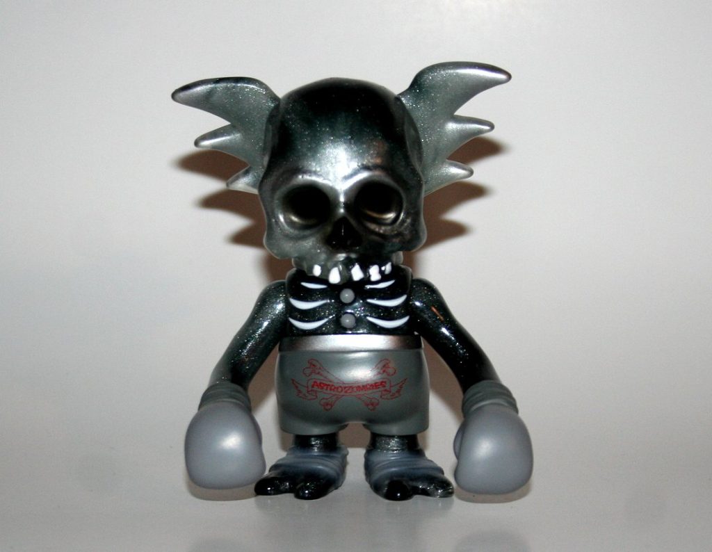 激レア蓄光モデルSecretBase x AstroZombiespushead Secret Base x Astro Zombies Grey and Black Lame Marbled Skullwing
