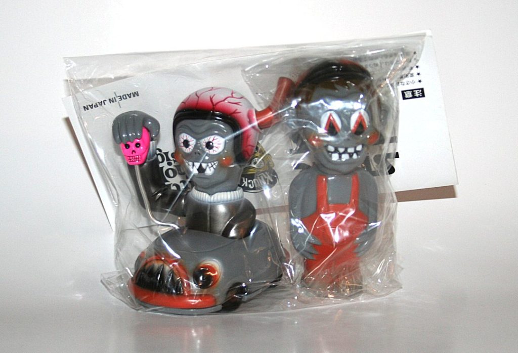 Star Toys Japan x Little Chop Grey and Orange Weirdo Clutch