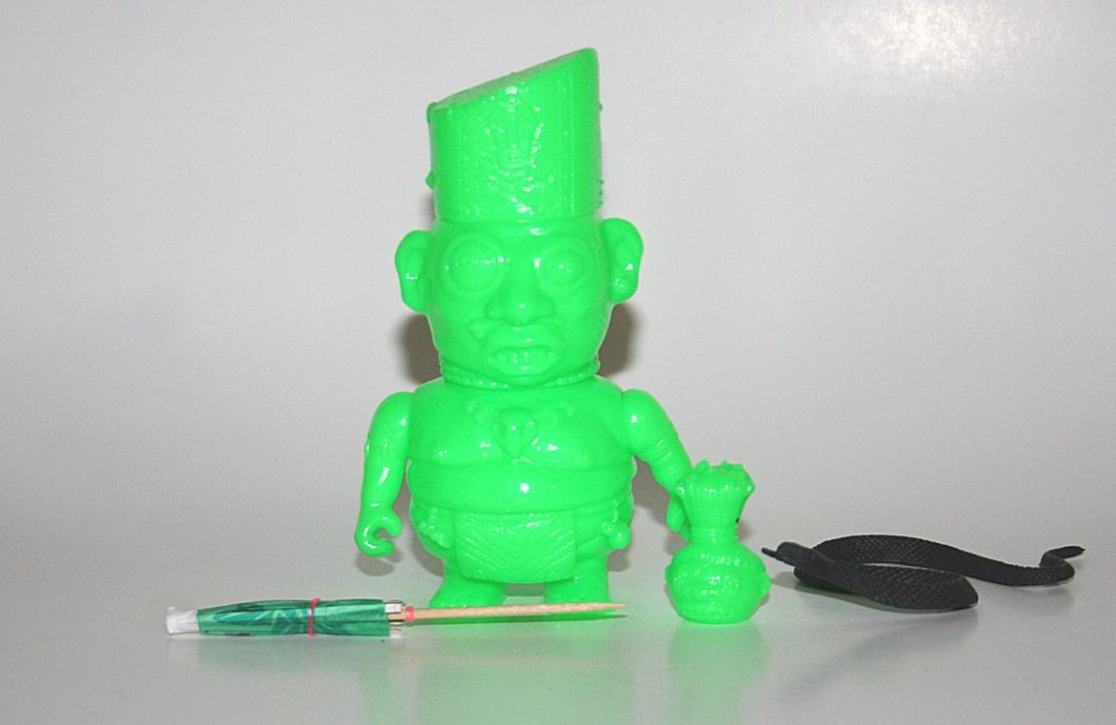 Toys Are Sanity x Atomica Exotica Unpainted Green Skeletor Witch Doctor