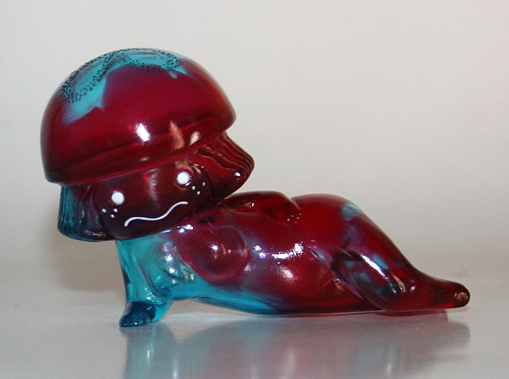 Sunguts Clear Blue and Red Jellyfish Girl