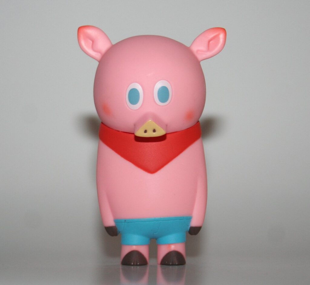 How2Work x Kohei Ogawa Green Cow Garden Pink Pig