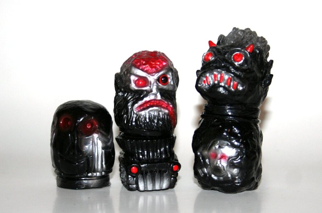 Dark Matter Toys OG Black and Red Blitzwolf and Urn Goblin