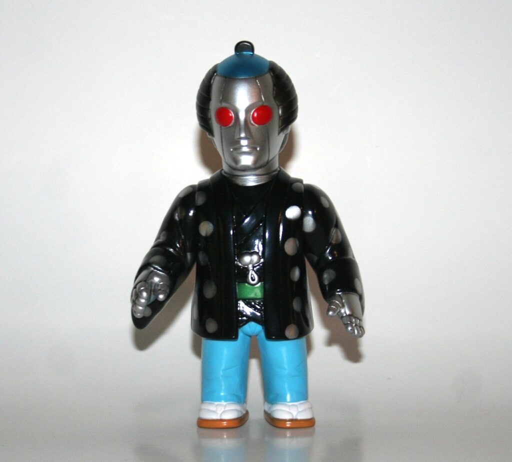 Ooedo Robots Samurai Doll Silver Dots Zenigata