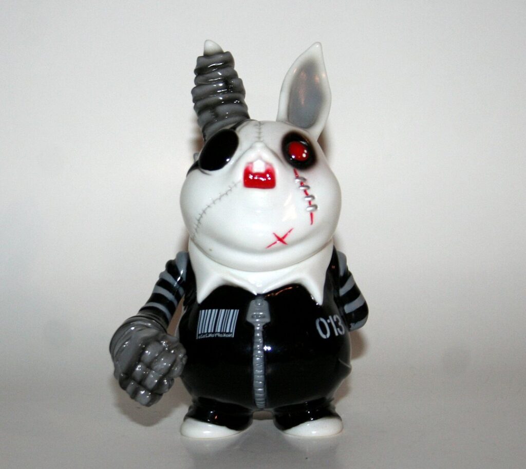 Kagemaru Black and White Scary Cannibal Hungry Rabbit