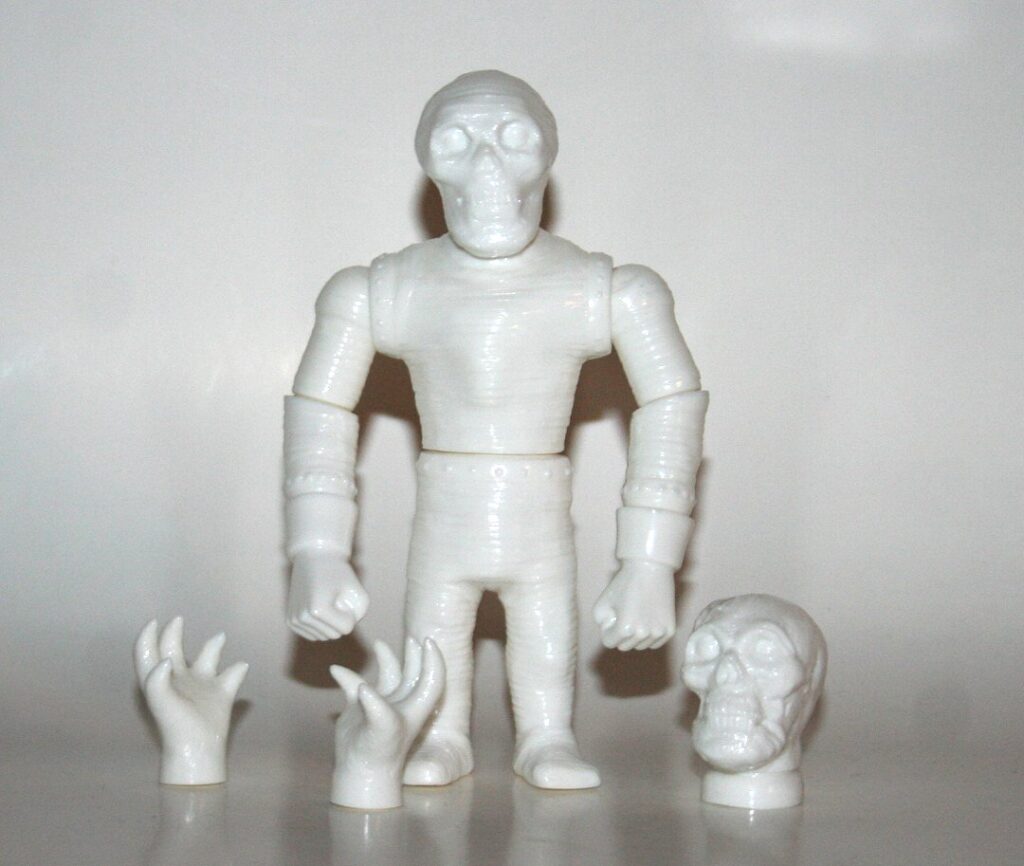 Aimodo Unpainted White Mummy with Bonus Parts