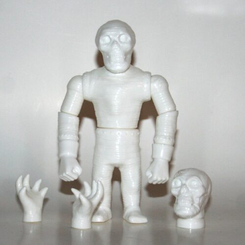 Aimodo Unpainted White Mummy with Bonus Parts
