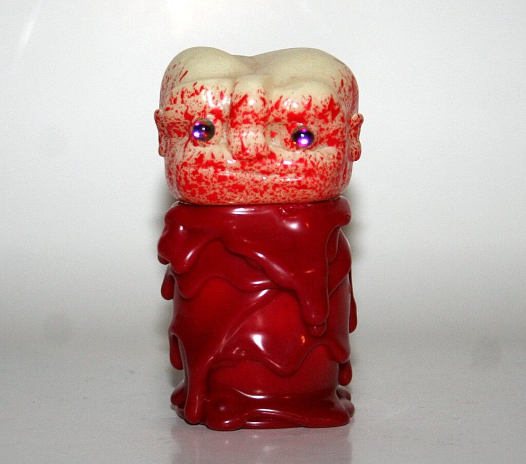 Grody Shogun x Kevin Herdeman Red Armless Melty Monster
