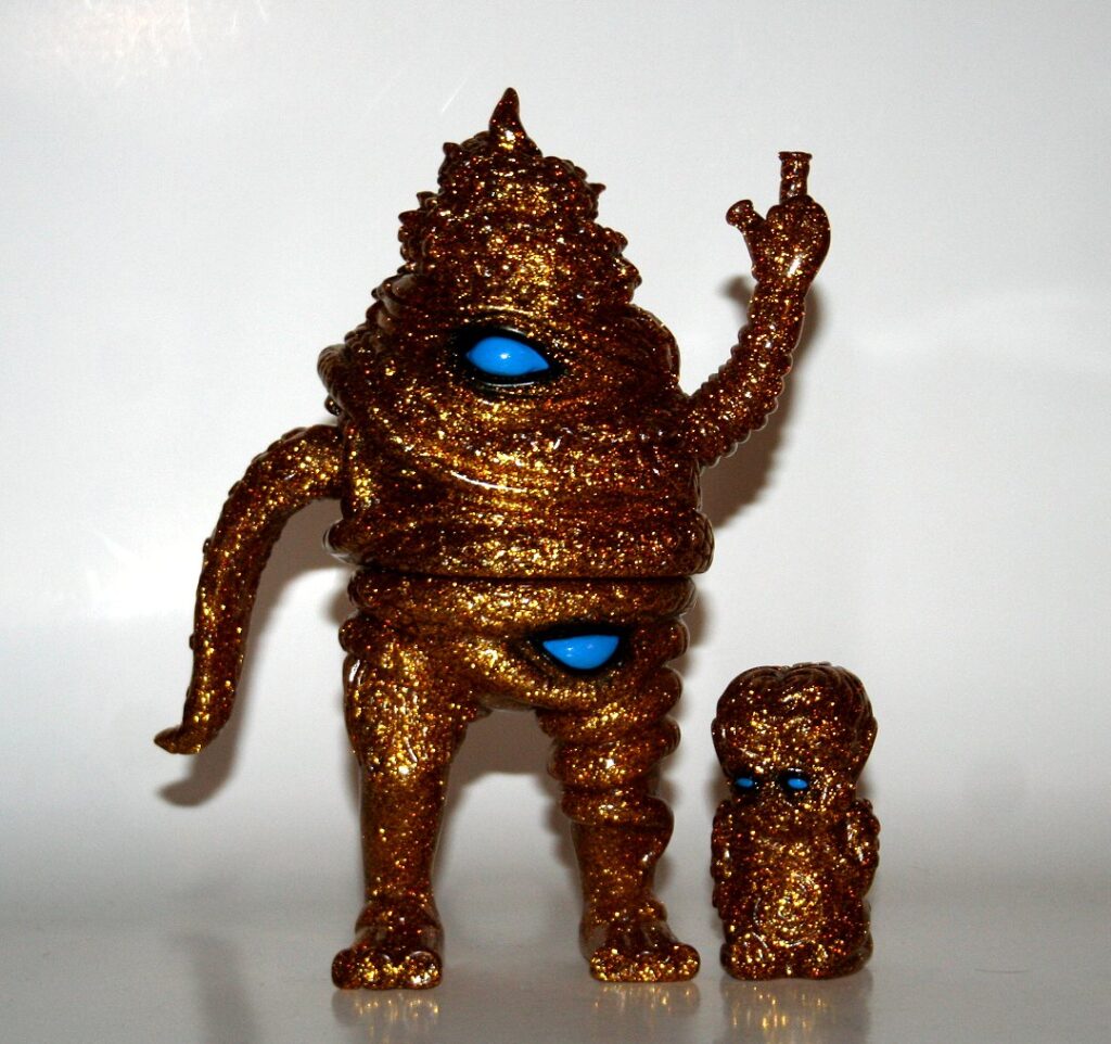 Paul Kaiju Gold Lame Unchiman and Morning Man