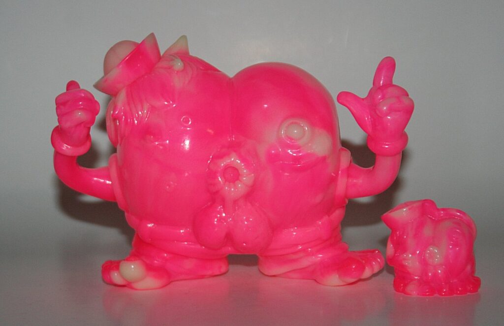 Paul Kaiju Pink and Glow Marbled Popo Von Poomz