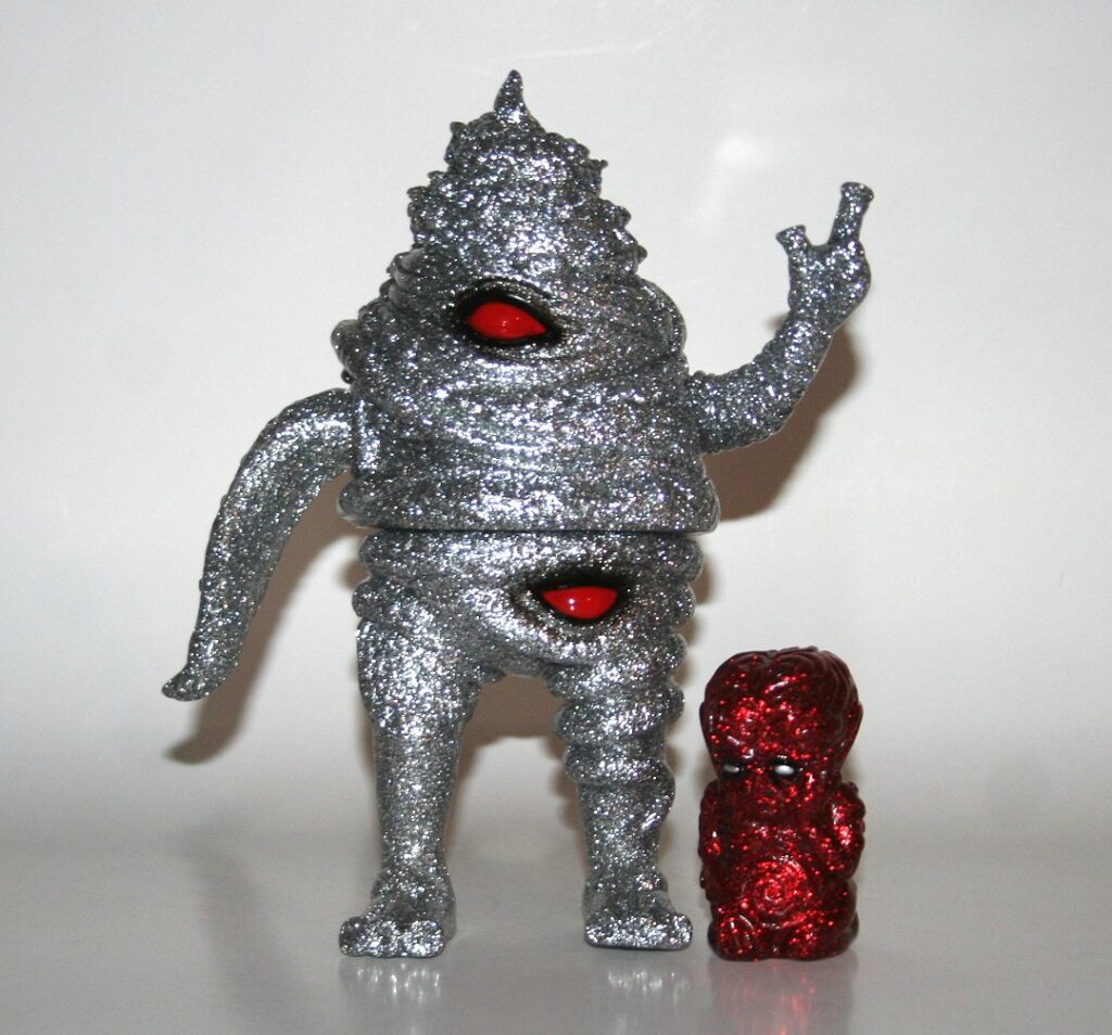 Paul Kaiju Silver Lame Unchiman and Red Lame Morning Man
